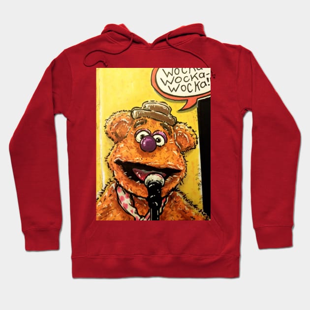 Fozzie Bear Art Hoodie by dustinPrime